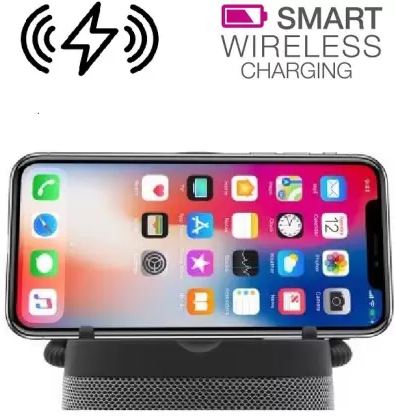 Ubon BT-1720 With Wireless Charging 3.7 W Bluetooth Speaker  (Black, Stereo Channel)