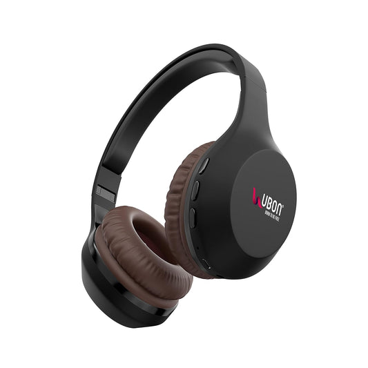 Ubon HP-50 On Ear Bluetooth Headphone Bluetooth Headset (Brown, On the Ear)