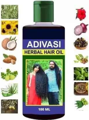 Adivasi MV Veda Herbal Hair Oil For Fast Hair Growth And Dandruff Control Hair Oil